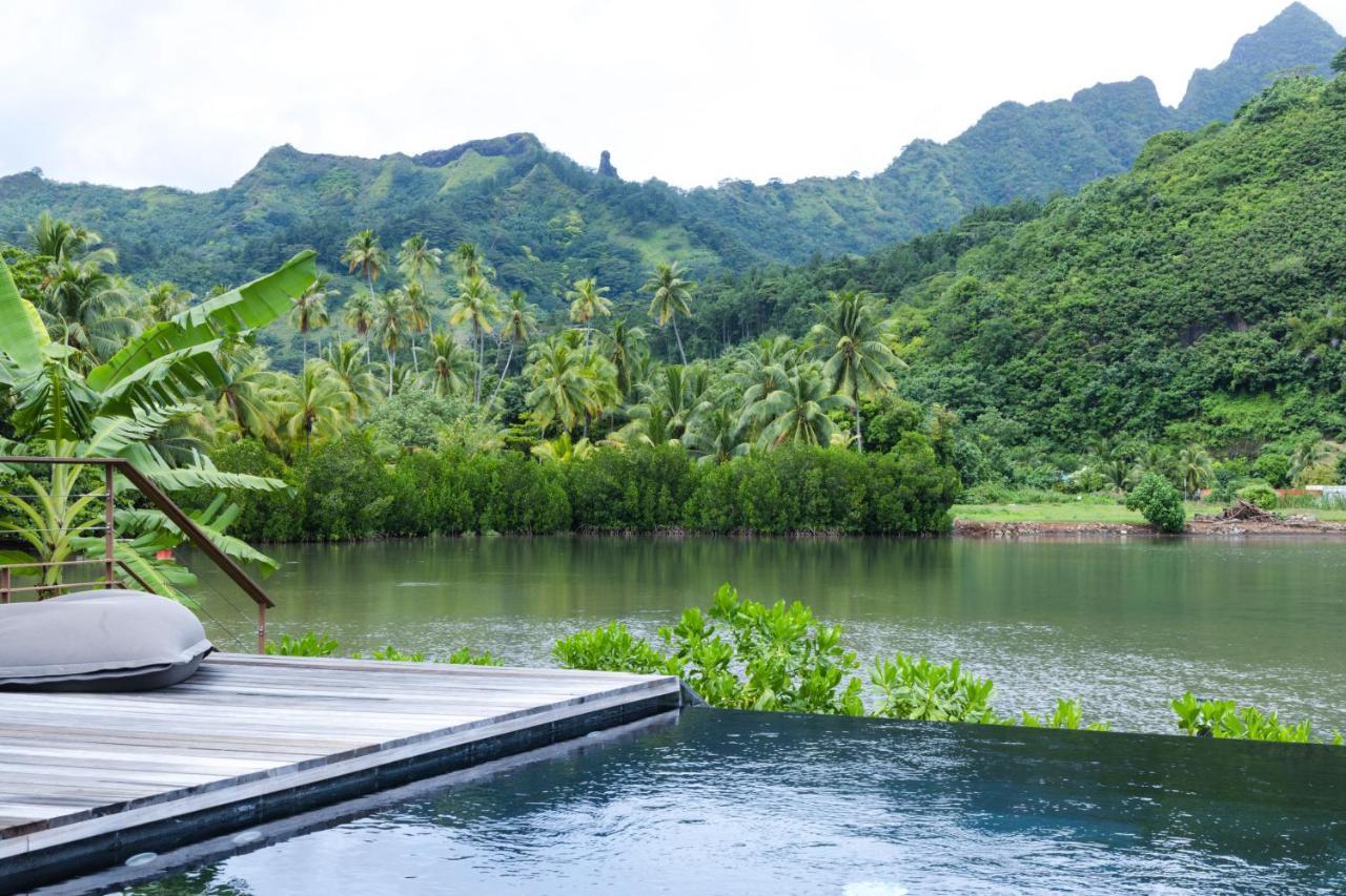 Villa Ho'A - Bord De Mer Avec Piscine Papetoai Exterior foto